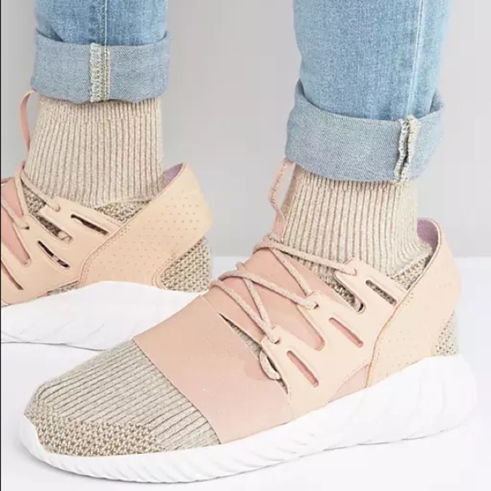 adidas Originals Pink Tubular Doom Sneakers, size 7.5!